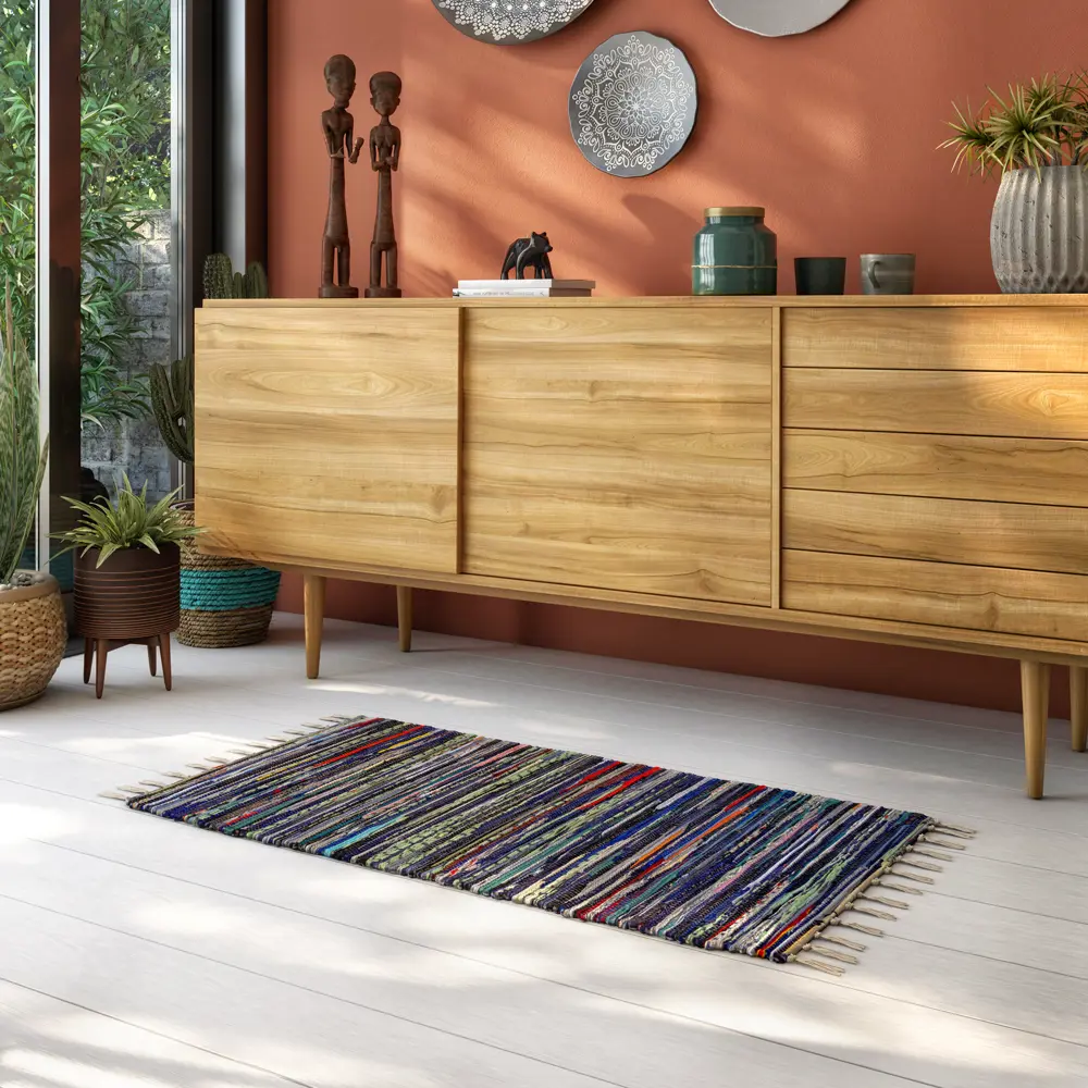 Коврик декоративный хлопок Inspire Neis 55x110 см цвет мультиколор 82481276 STLM-2023590 