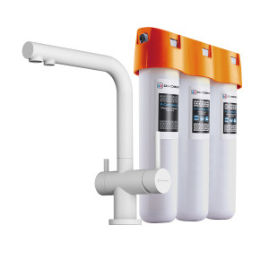 Смеситель для кухни Pure Drop lite + Nagano-P WH-P OMOIKIRI