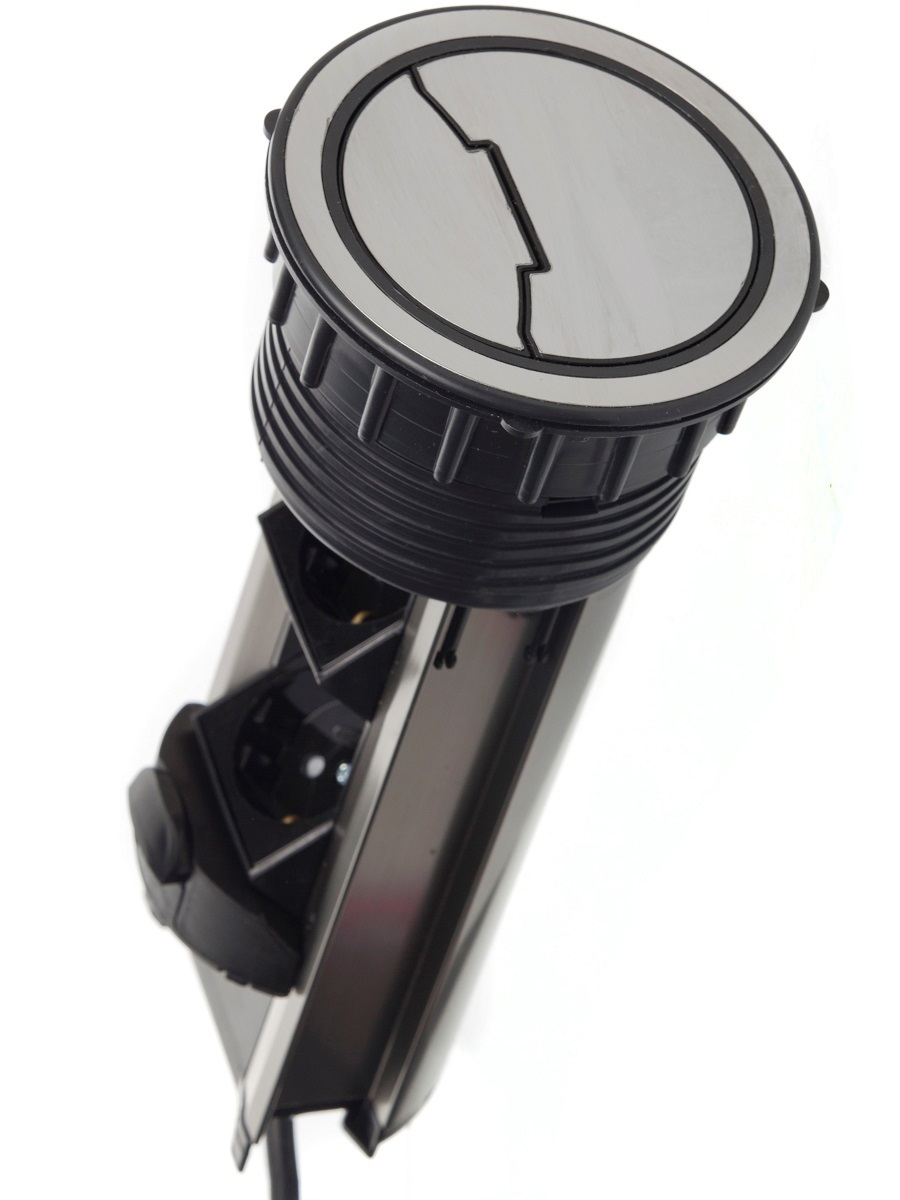 Блок электрических розеток Solo 12003 Silver NAVAKO  - Вид №1