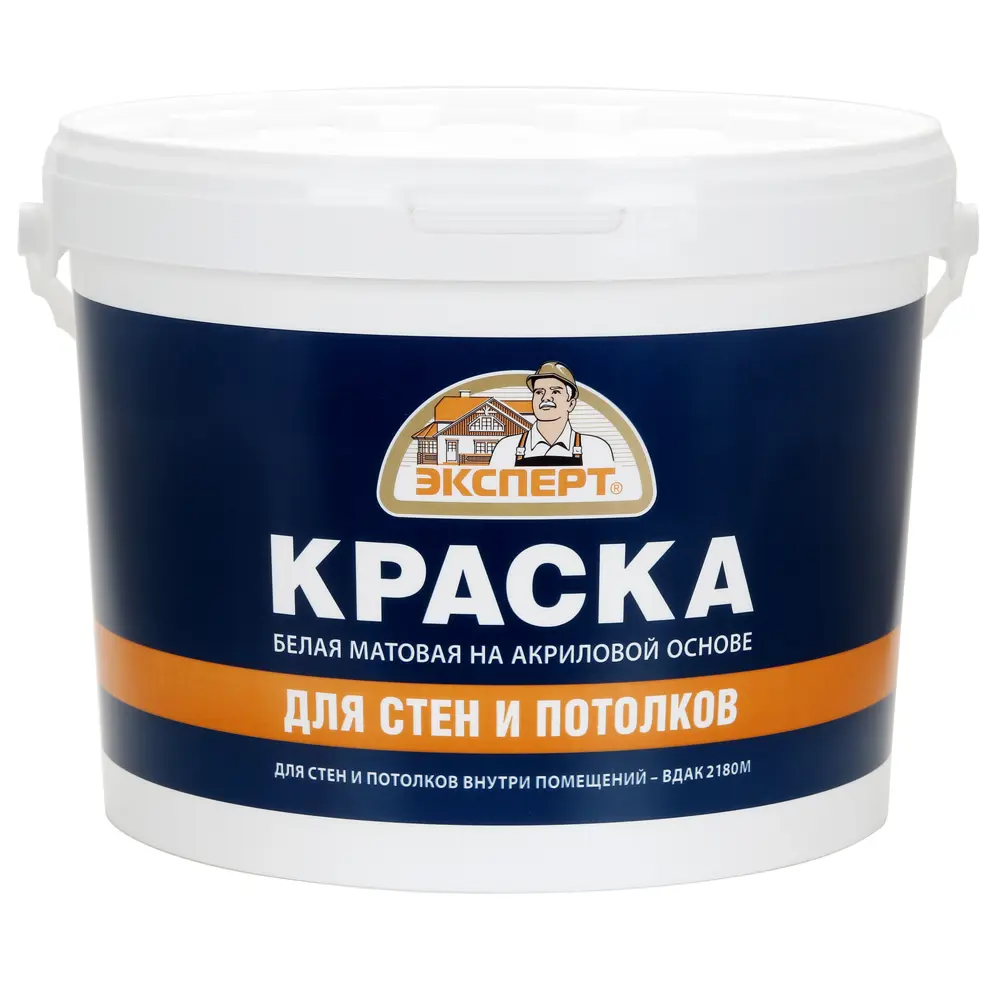 Краска для стен и потолков Эксперт матовая цвет белый 14 кг 82425745 STLM-2153185 