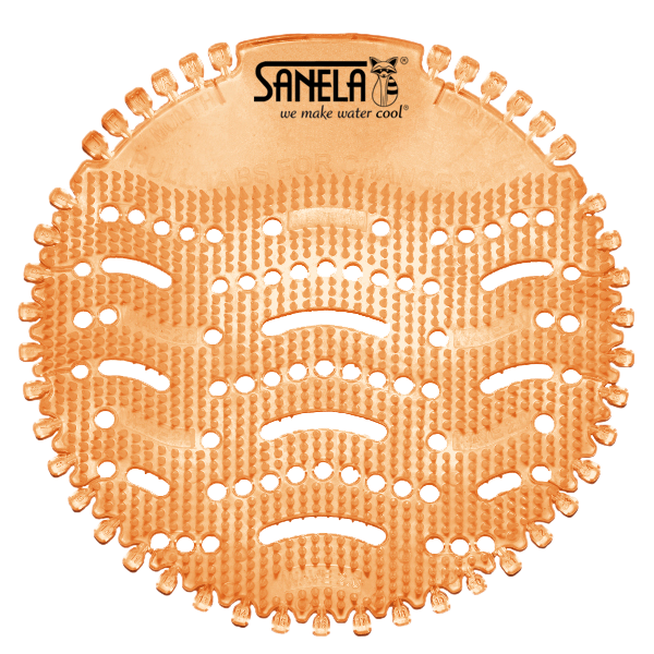 06110 Ароматическое ситечко в писсуар - оранжевое, запах - манго SANELA 