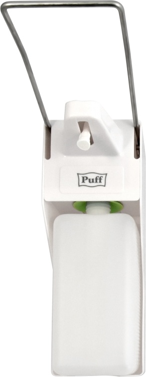 1402.180 Локтевой дозатор для жидкого мыла и дез растворов 1000 мл пластиковый 8197 PUFF  - Вид №5