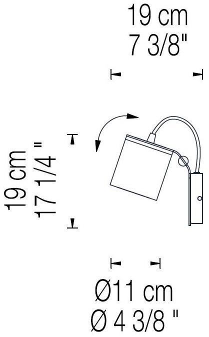 fambuena Настенный светильник Plume 9071 - Вид №2