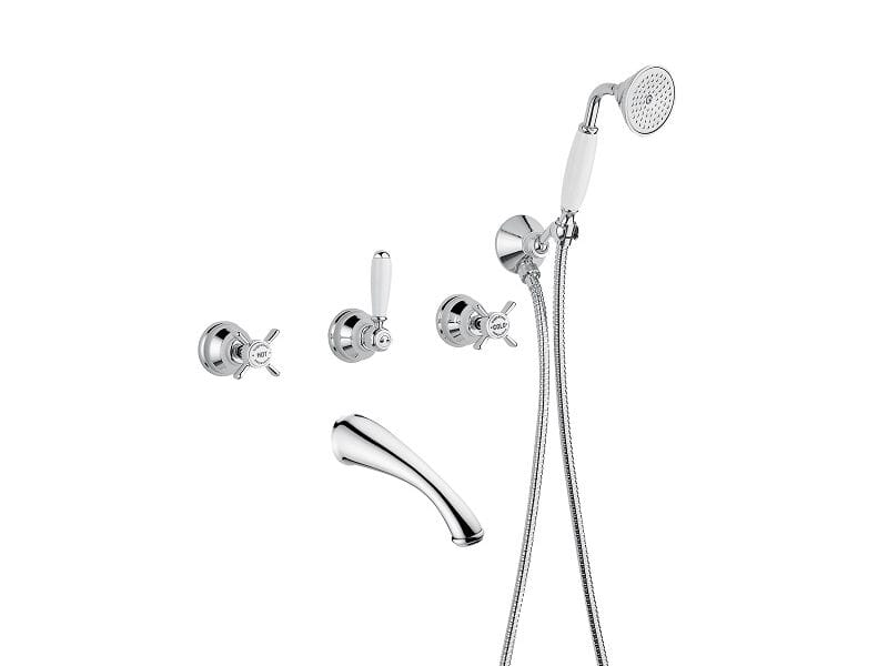 Набор для душа с 5 отверстиями из хромированной латуни Bugnatese PRINCETON ARCH-00044301 - Вид №1