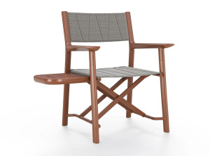 Алюминиевый садовый стул с журнальным столиком