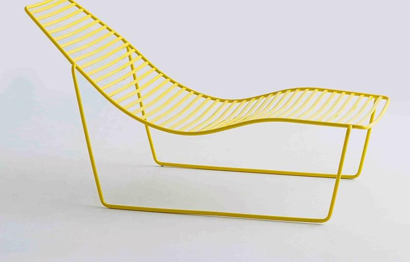 GABER Садовая кушетка из окрашенного металла с подлокотниками Link sun-id-1511187 - Вид №1