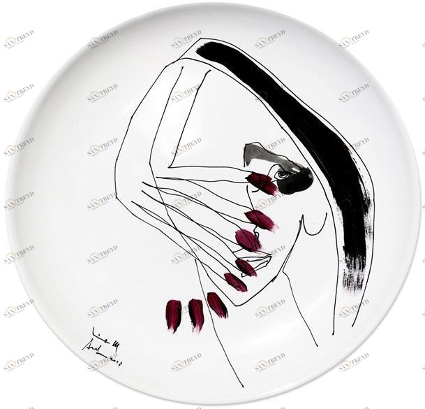 Kiasmo Керамическая тарелка Mirror K+mm5