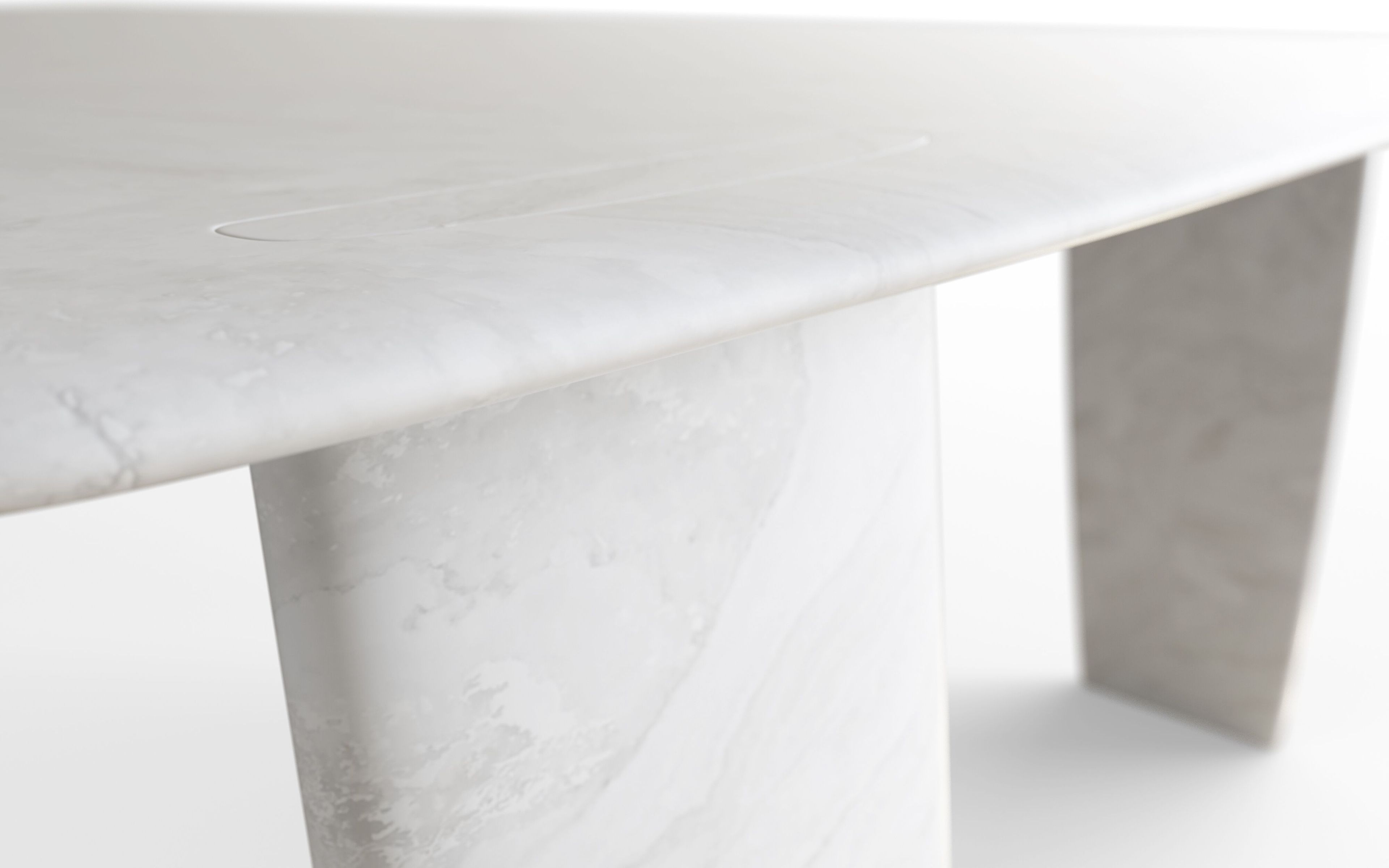Мраморный прямоугольный садовый стол Exteta 10th ARCH-00030733 - Вид №5