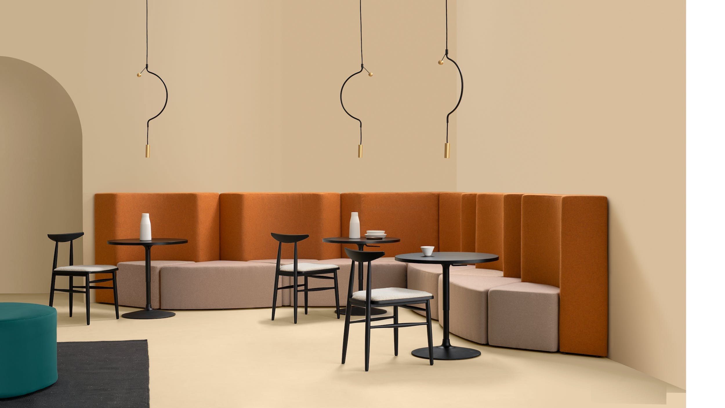 Модульный тканевый диван Quinti Sedute Партер ARCH-00043676 - Вид №8