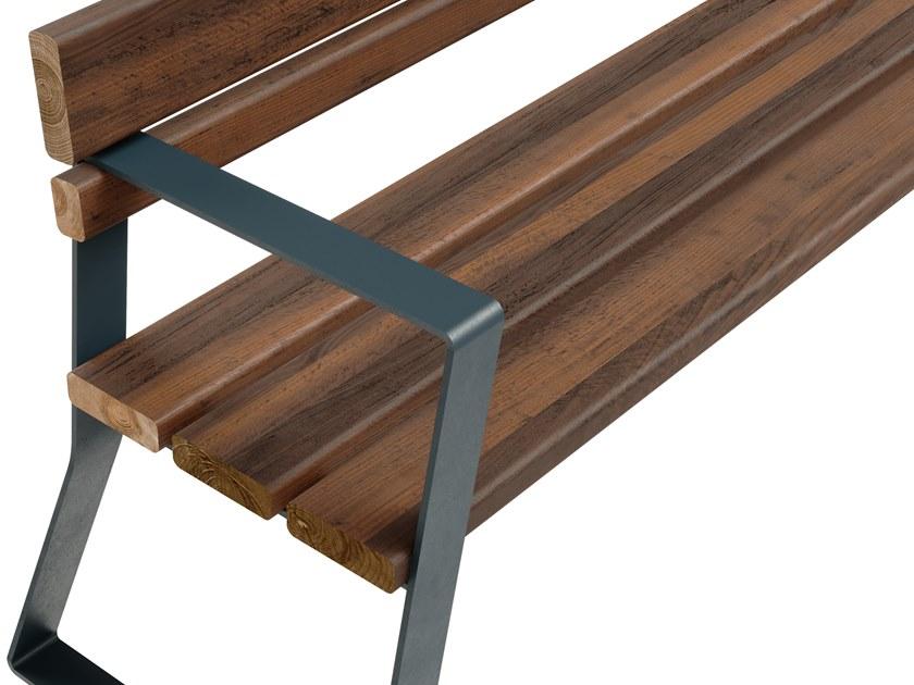 Väliala Скамья из стали и дерева со спинкой sun-id-1392149 - Вид №2