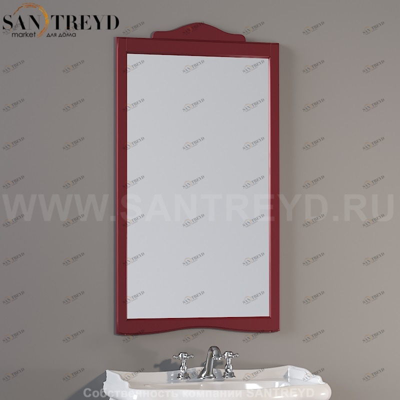 731353 Зеркало с рамой 63x116. Retro Kerasan