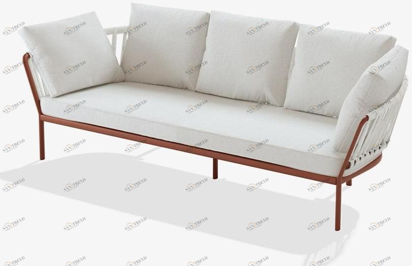 FAST 3-местный садовый диван из алюминия и ткани Ria 7613