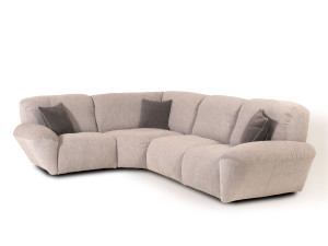 Угловой диван из ткани