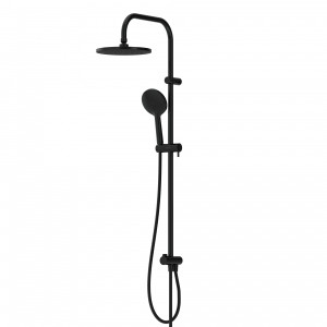 977700300 душ. система: верхний душ 230мм ручн.душ 120мм 1 режим штанга 1010мм Черная Damixa Origin Bit