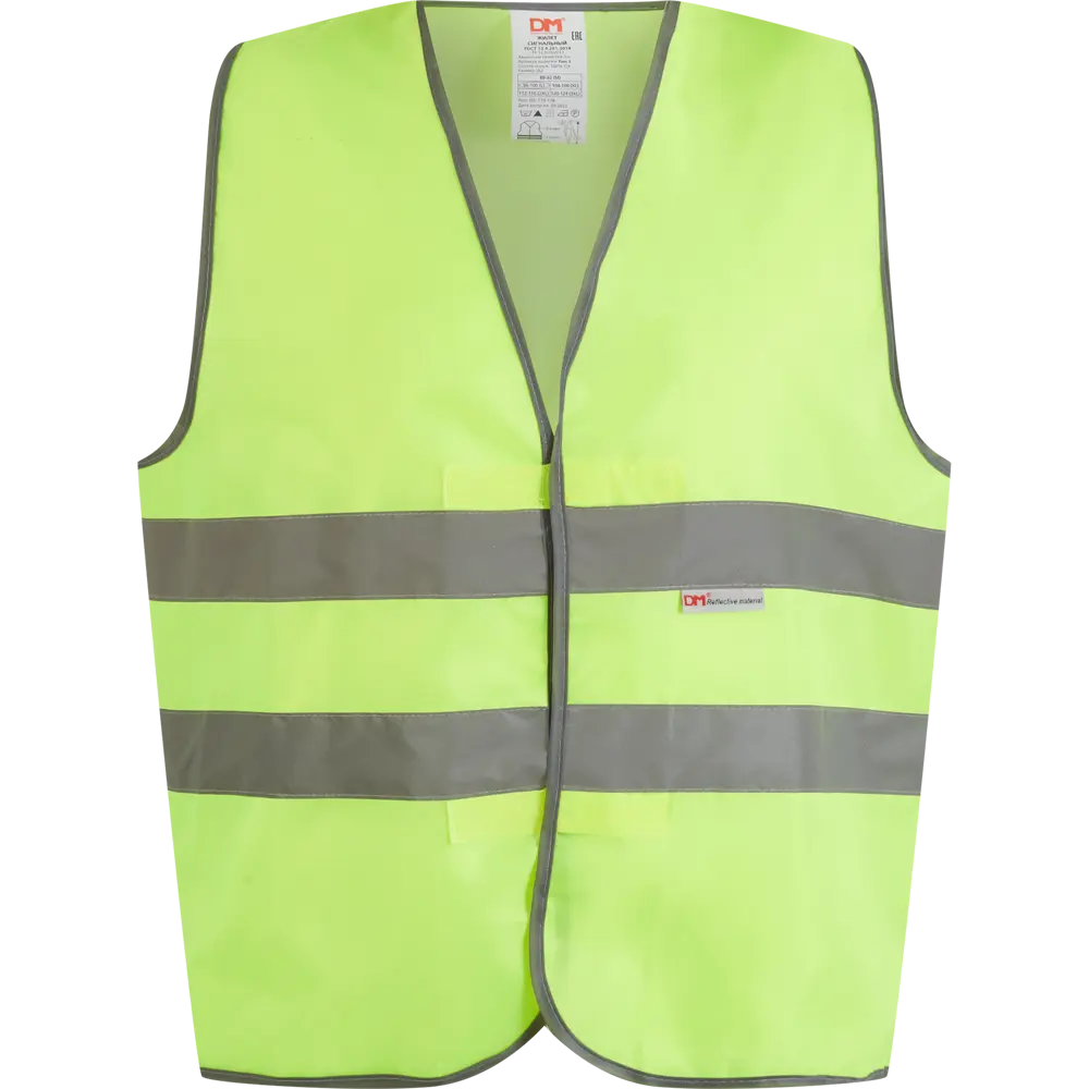 Сигнальный жилет DM для водителей и дорожных работ 84130992 DM REFLECTIVE MATERIALS STLM-0046592