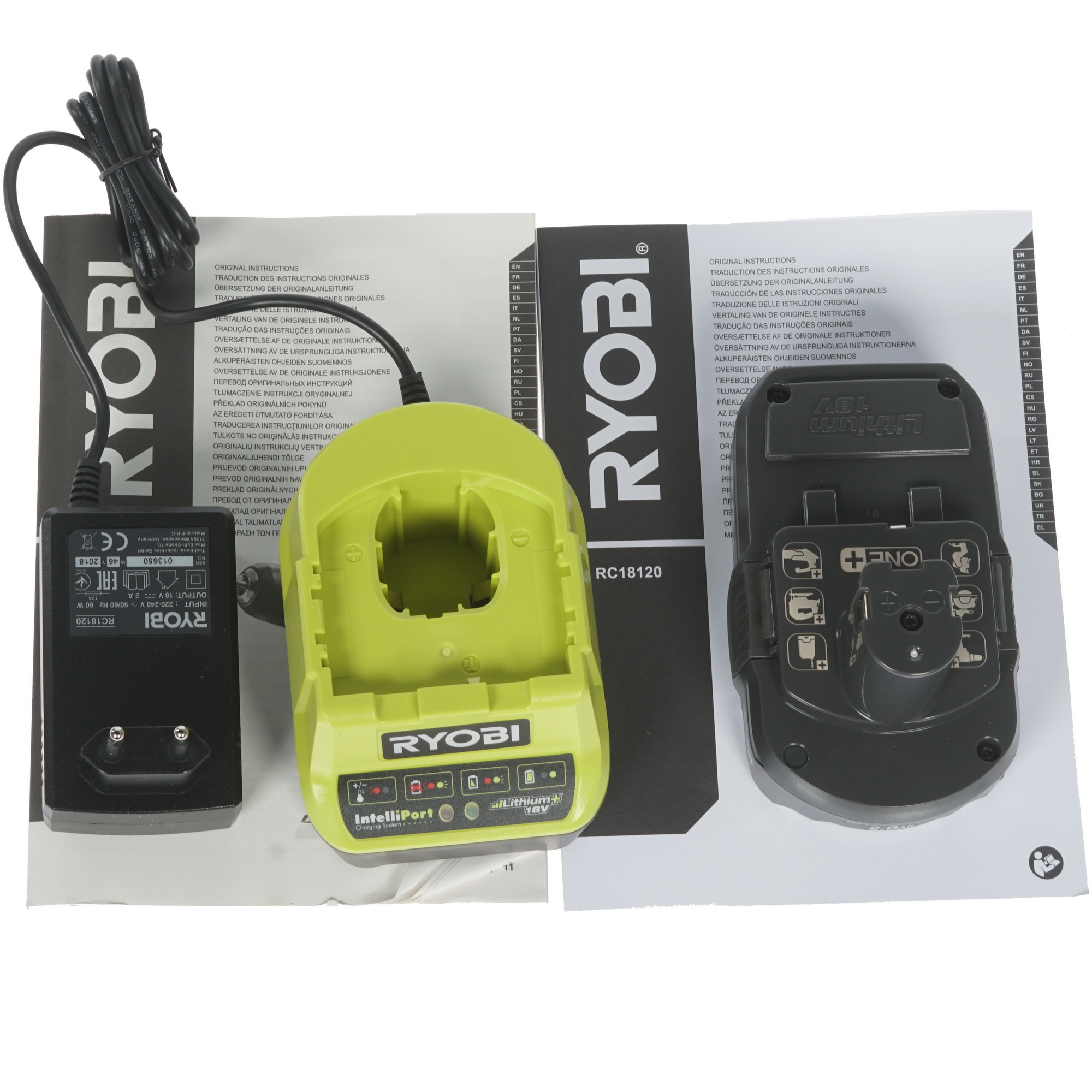 Дрель-шуруповерт Ryobi R18PD3-220S ONE+ 18V 7999215 STDN-0103291 - Вид №5