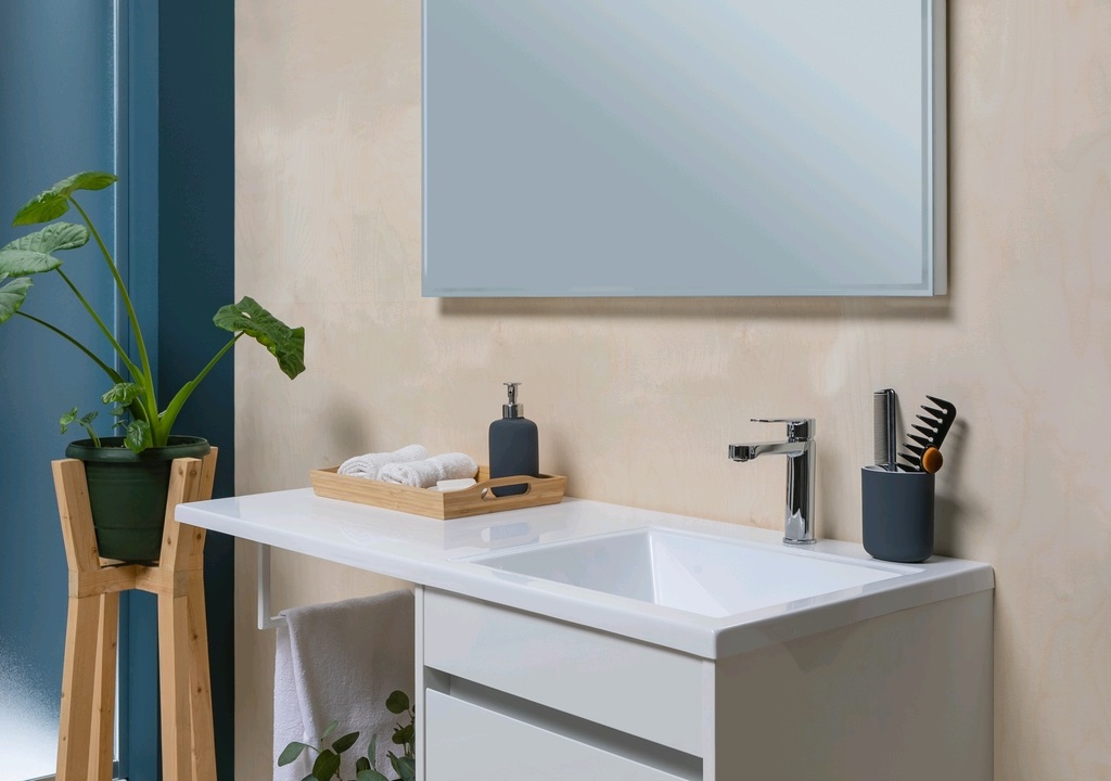 Тумба с раковиной Aquanet Токио 130 R белый (подвесная, 1 ящик) 0023691700235502 - Вид №16