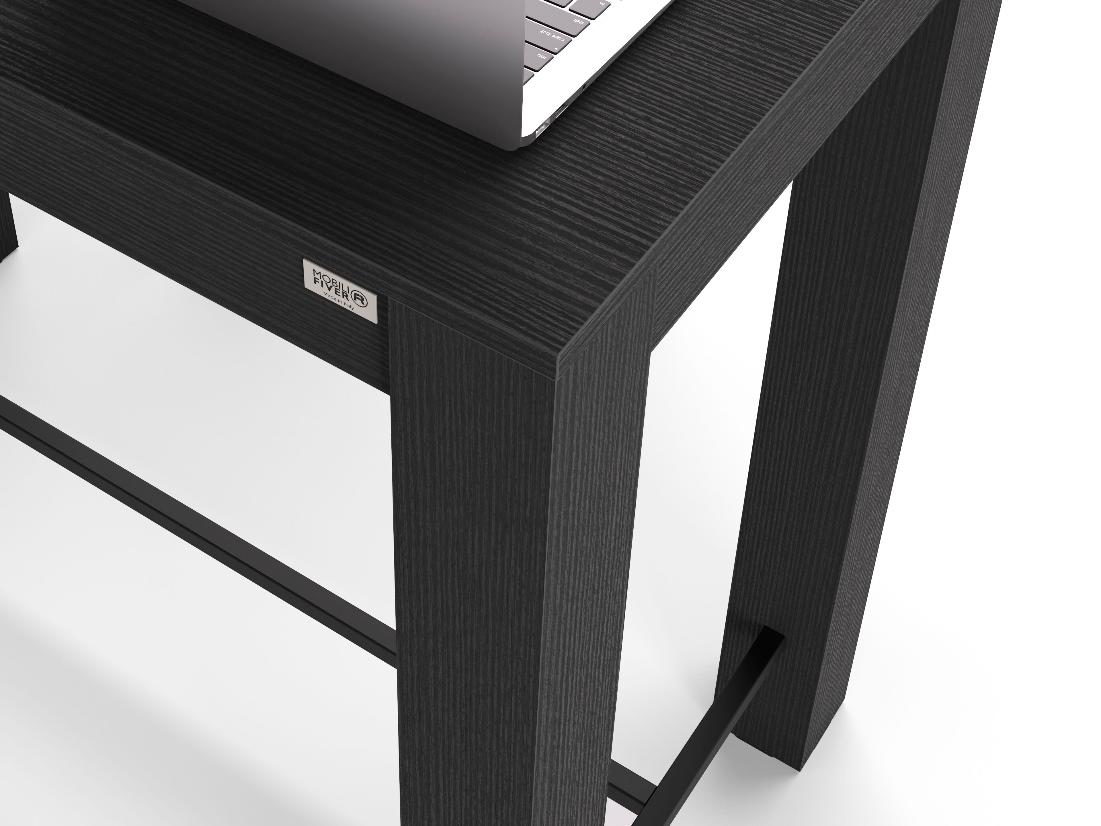 Высокий прямоугольный стол из черного ясеня Mobili Fiver Rachele ARCH-00112264 - Вид №2