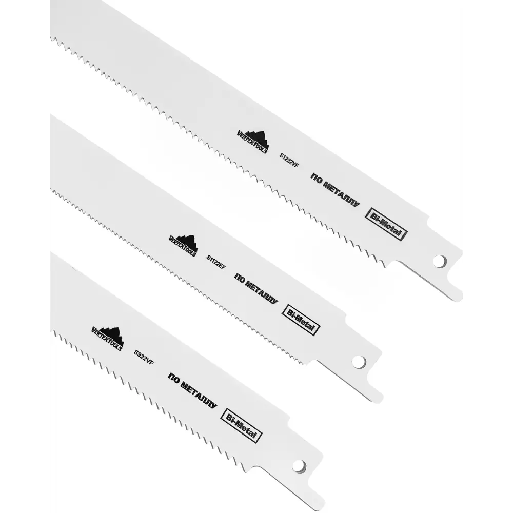 Набор биметаллических полотен Vertextools для сабельной пилы, 3 шт 84825994 STLM-0055665 - Вид №1