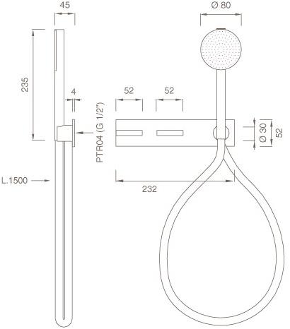 Ceadesign Настенный комплект из 2 прогрессивных смесителей для ванны / душа Bar Bar 33 h - Вид №1