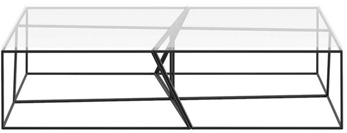 Ersa Низкий квадратный журнальный столик из стекла и металла sun-id-1457113 - Вид №1