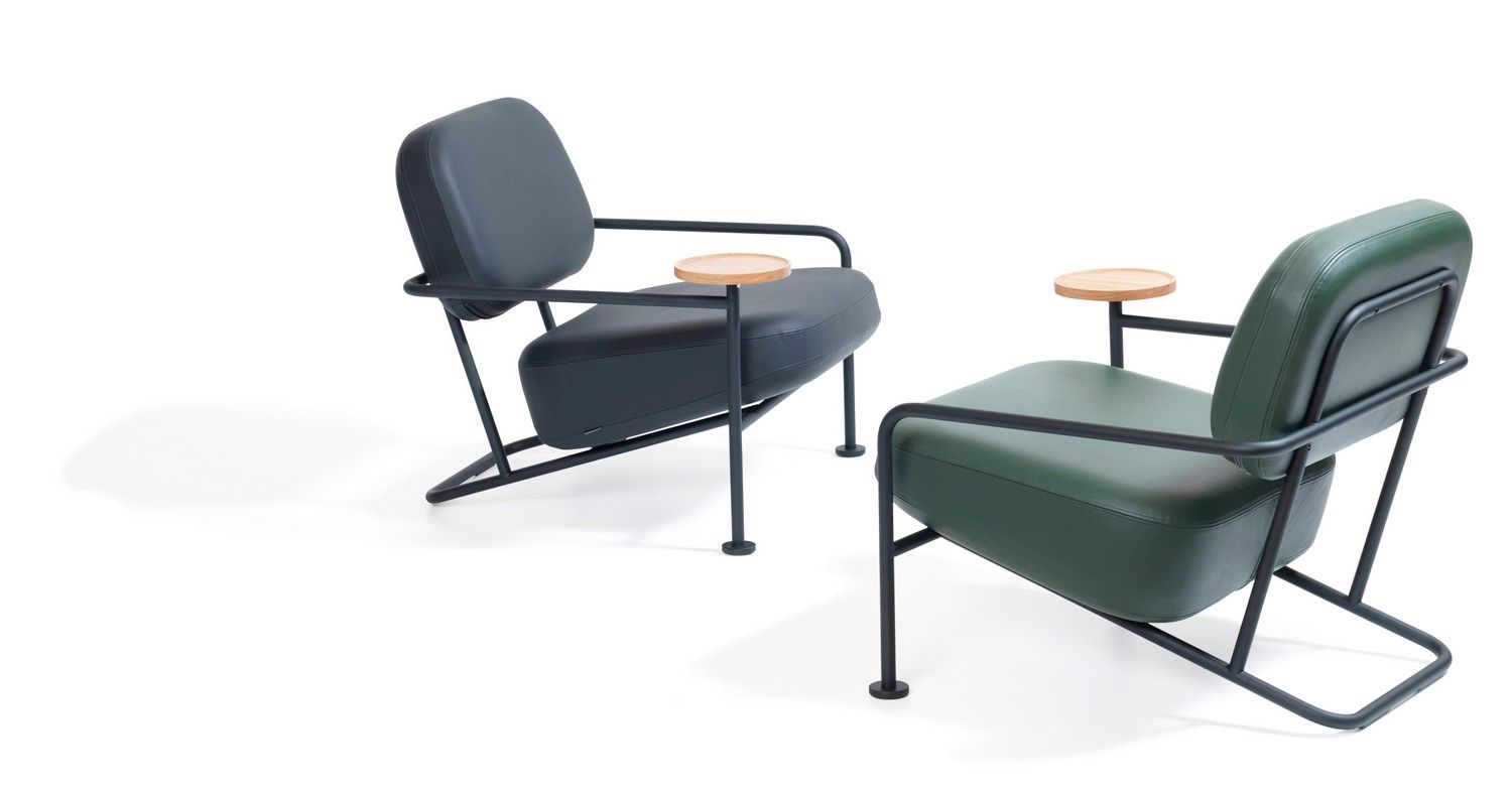 Кожаное кресло с подлокотниками Bla Station Åhus ARCH-00050667 - Вид №7