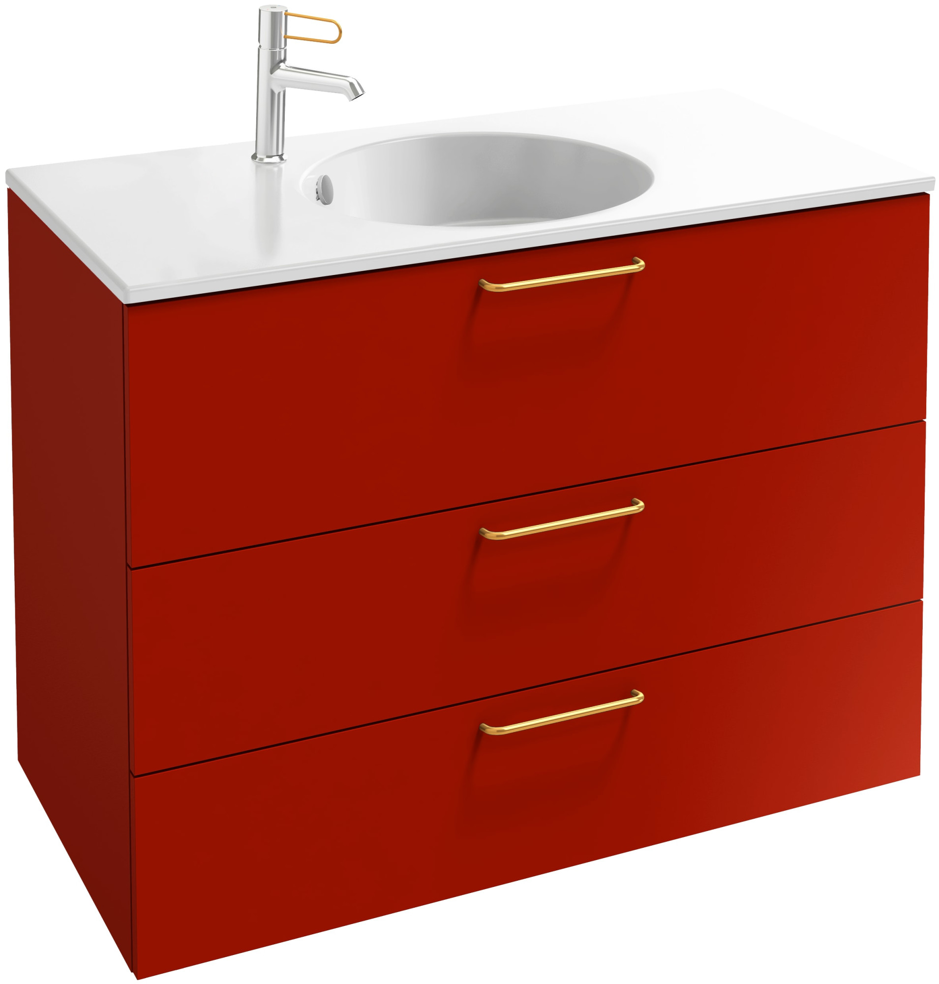 EB2533-R8-NR4 Тумба под столешницу 90 см, 3 ящика, золотая ручка JACOB DELAFON ODÉON RIVE GAUCHE ODEON RIVE GAUCHE