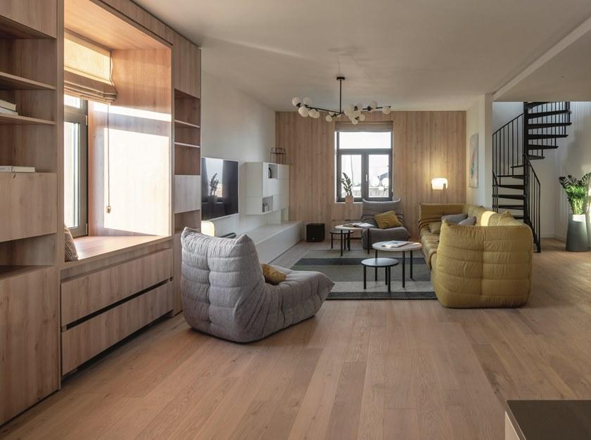 CP Parquet Книжный шкаф отдельно стоящий из дуба с ящиками Cp lab design sun-id-1448487 - Вид №1