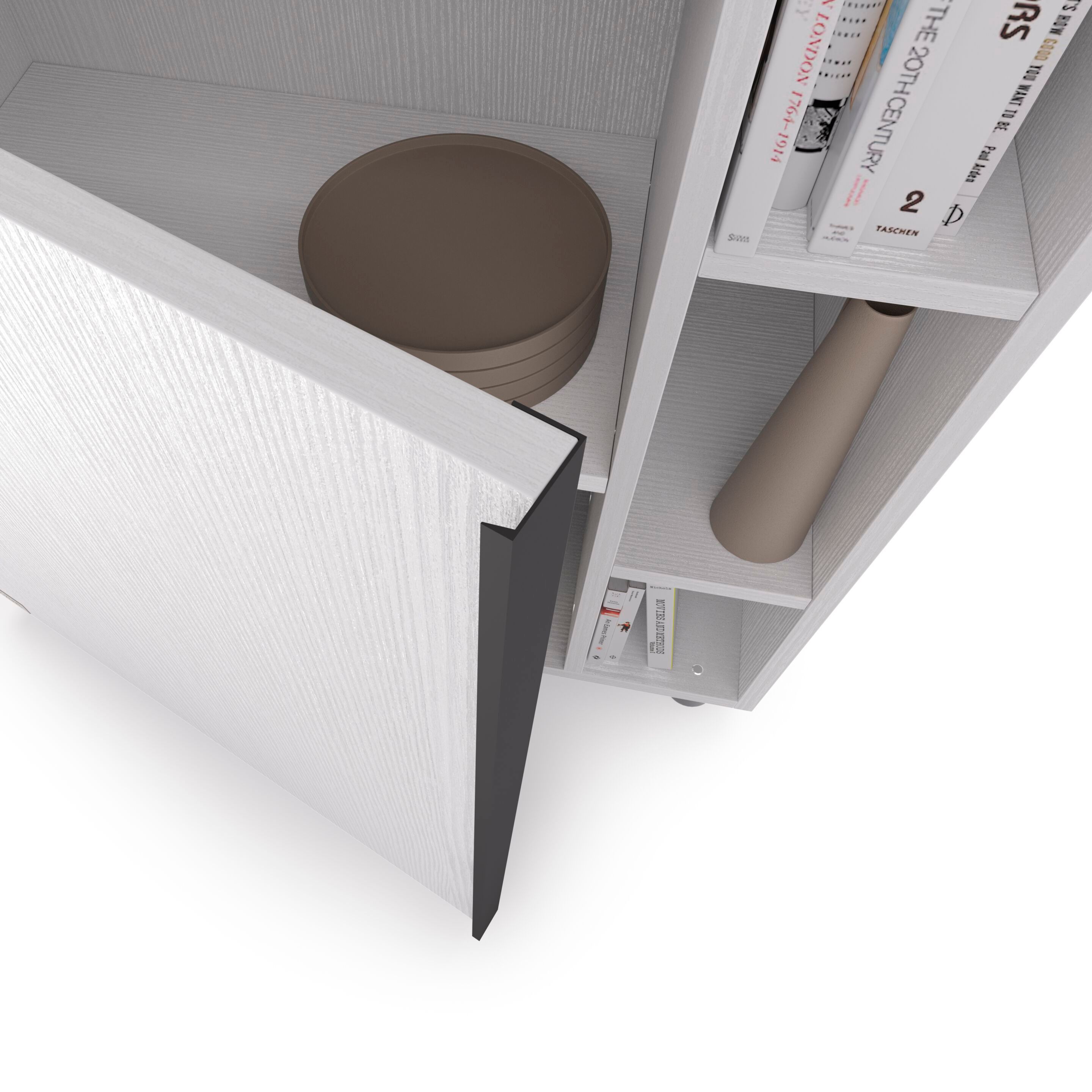 Настенный книжный шкаф из меламинированного материала Mobili Fiver ROMINA ARCH-00138664 - Вид №23