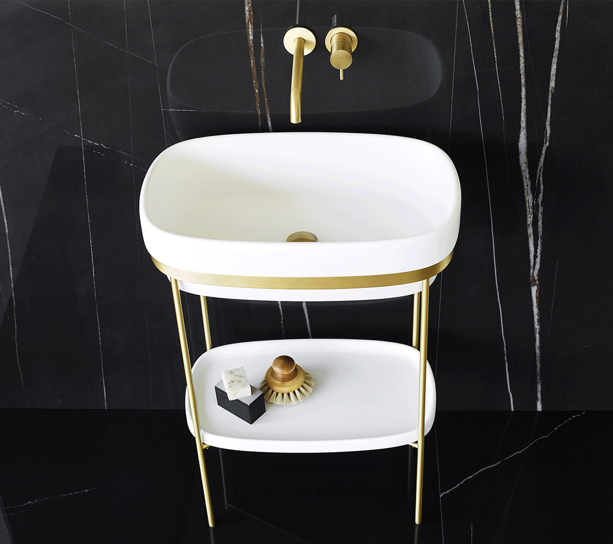 Ex.T RIBBON Отдельностоящая консоль из латуни com_EXLAVRIBBONOT - Вид №5