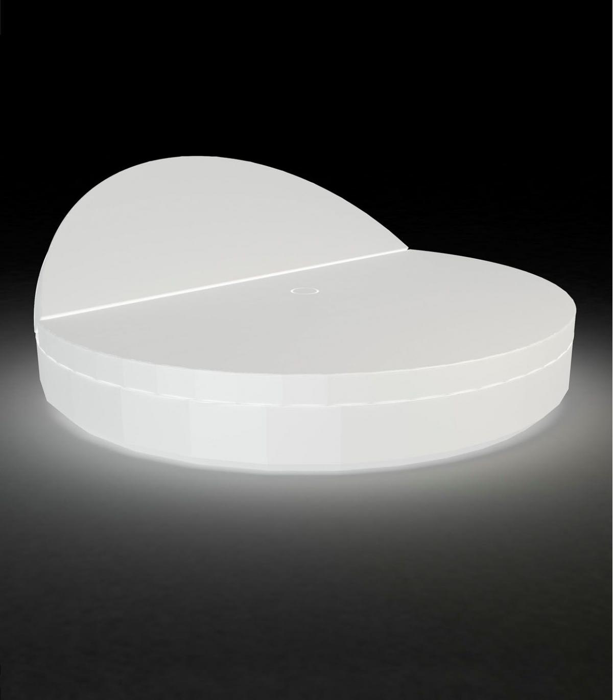 088554 Круглая кровать с откидной спинкой LED Vondom Vela