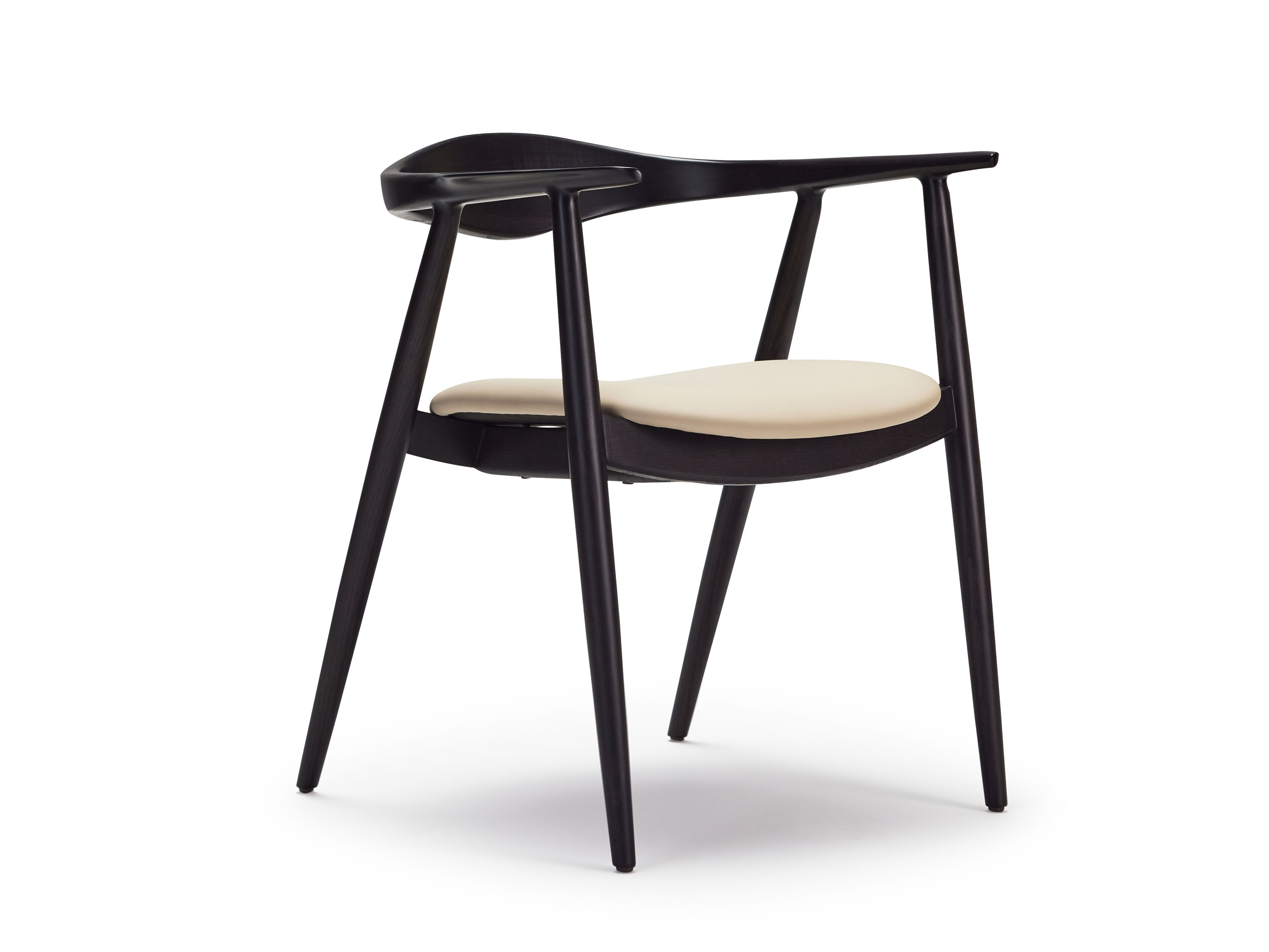 Стул из ясеня с подлокотниками и встроенной подушкой Papell Design гостиница ARCH-00142853 - Вид №5