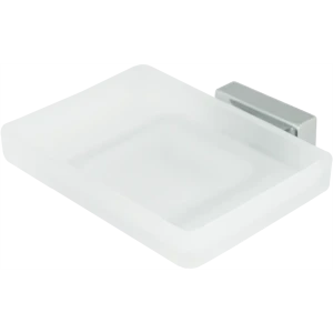 Мыльница подвесная Bath Plus «Bruklin», стекло, цвет хром