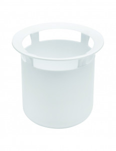 062100 001 00  Чашка для слива душевого поддона с отверстием Д. 90 мм, пластмасса Valentin Белый