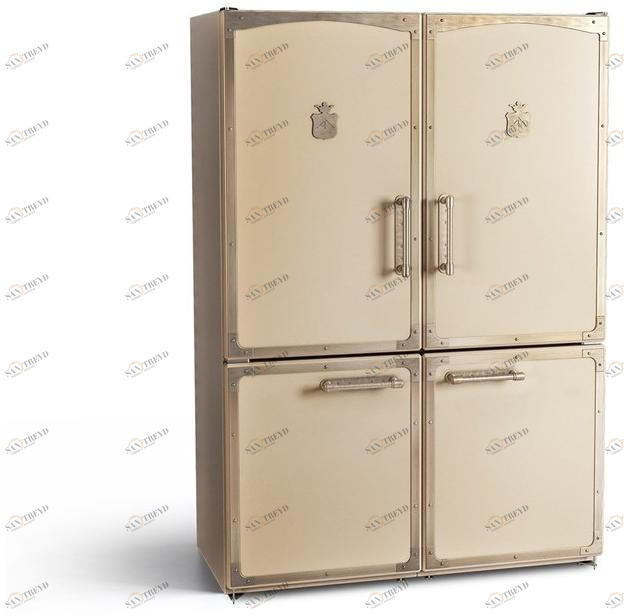 Officine Gullo Американский отдельно стоящий холодильник в стиле модерн из стали sun-id-1483016