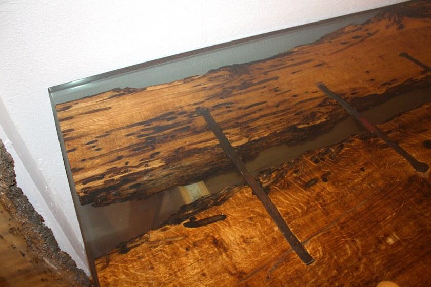 ANTICO TRENTINO Прямоугольный журнальный столик Lebrìc design - legno e resina sun-id-1382470 - Вид №8