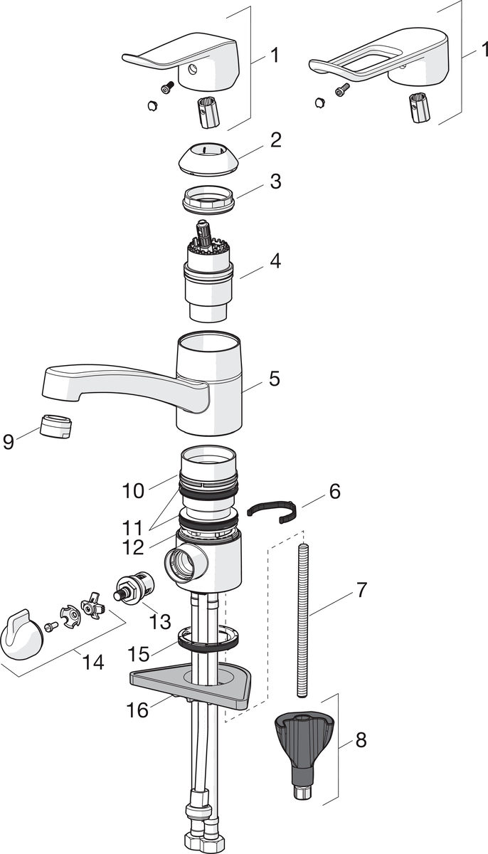 Oras 5730F Смеситель для кухни 5730F Care Хром  - Вид №4