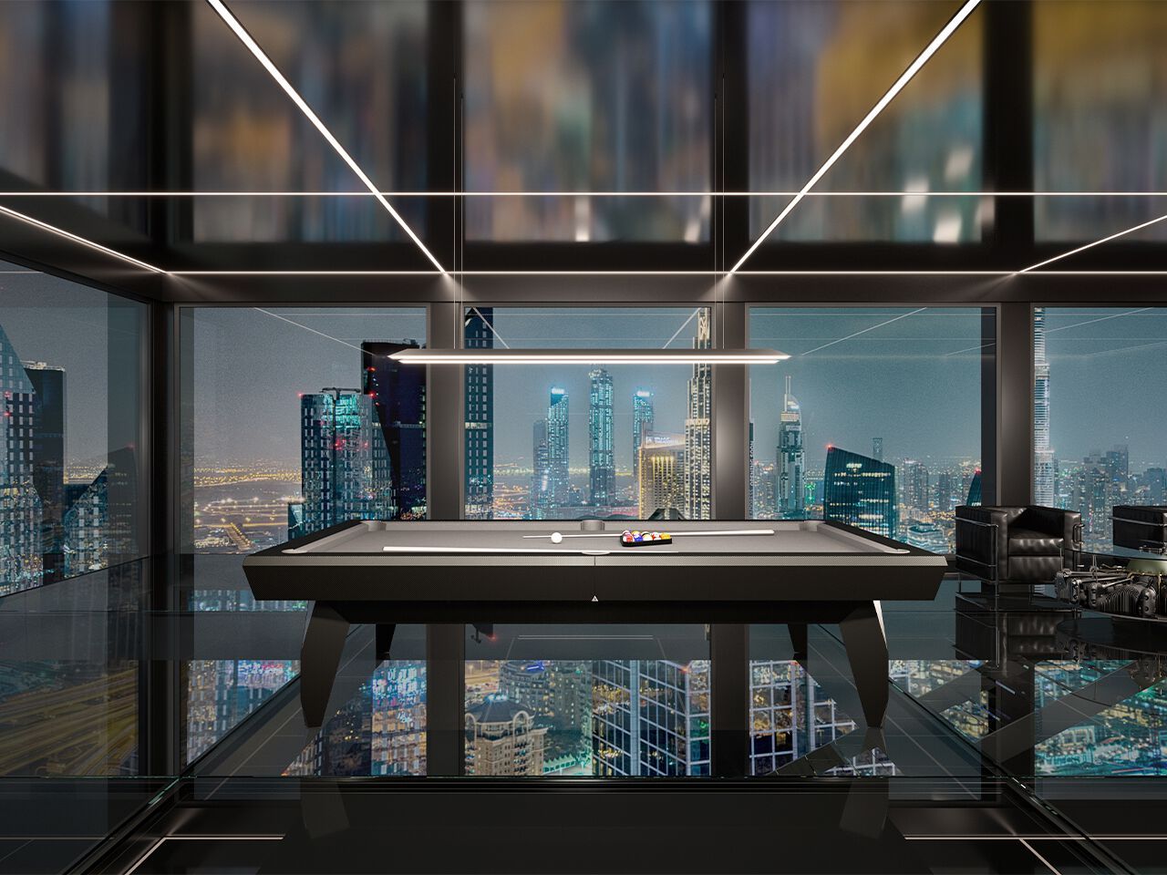 Деревянный прямоугольный бильярдный стол Hermelin biliardi современные игровые столы ARCH-00047628 - Вид №5