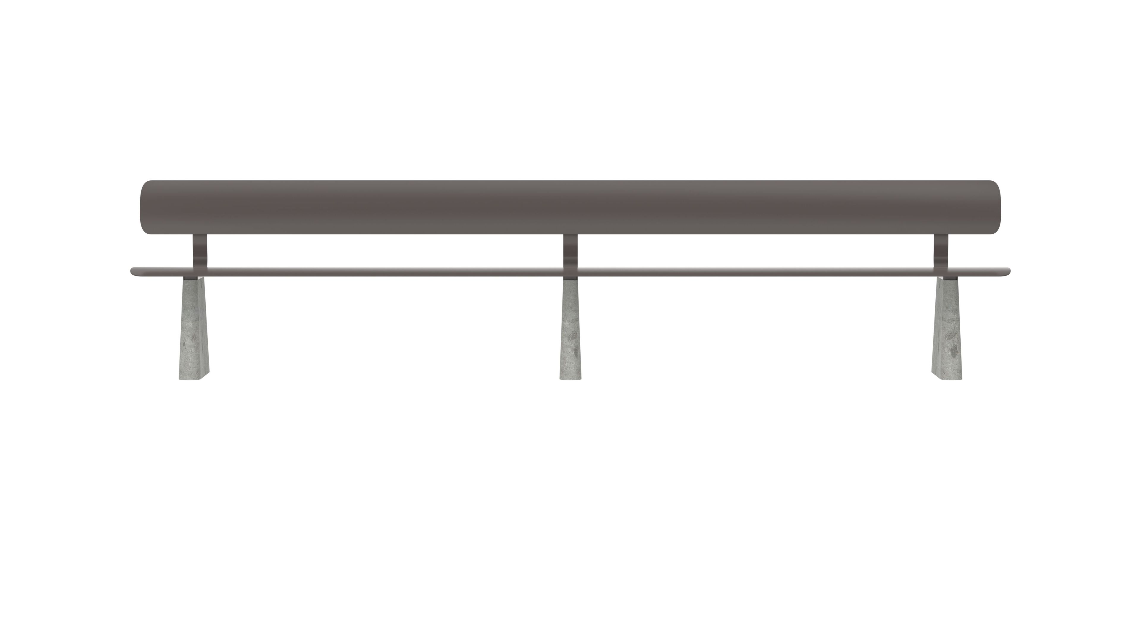 Стальная скамья с порошковым покрытием со спинкой FUNCTIONALS BEN ARCH-00041367 - Вид №26