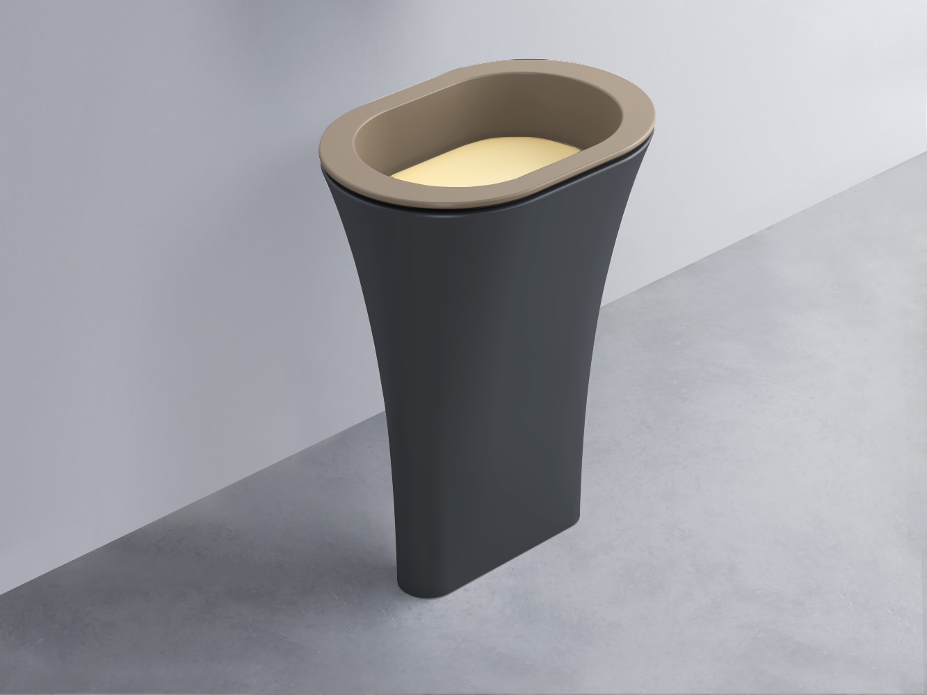 AMLA65-AN+AMPILO-CN+AMCOLO-BA Раковина Amedeo Ovale отдельностоящая cielo Enjoy + Amedeo Ceramica Cielo