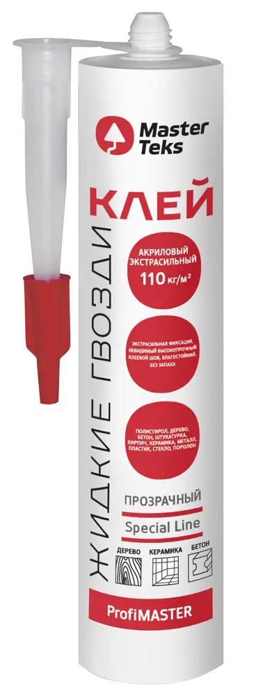 MasterTeks Акриловый клей экстрасильный для тяжелых материалов 280 г 84534380