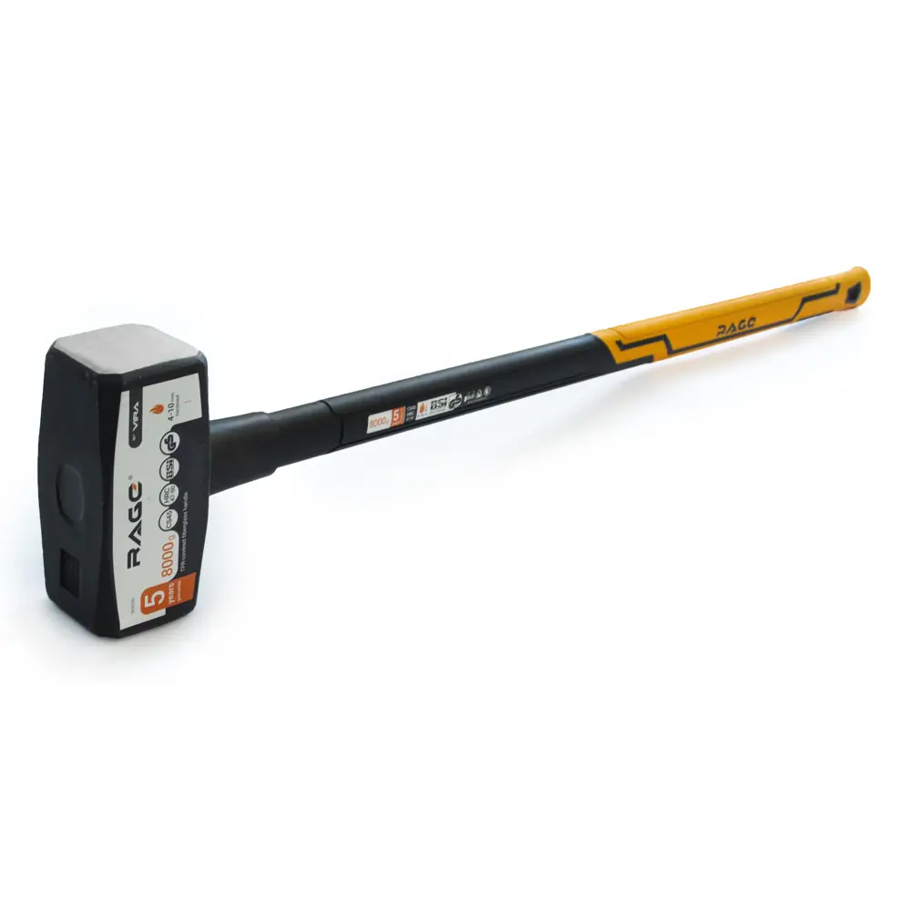 Кувалда RAGE 8000 г с фиберглассовой рукояткой и антивибрационной системой 83230916 STLM-0039641