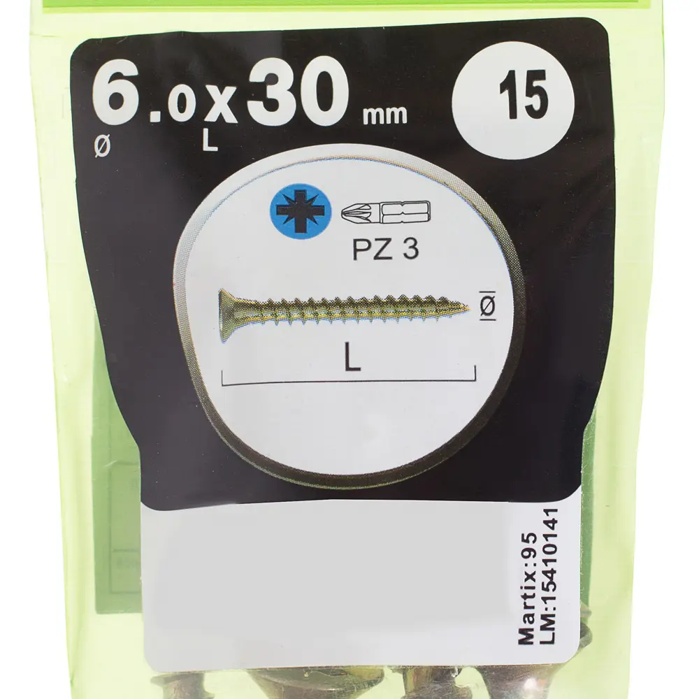 Саморезы универсальные Standers 6х30 мм цвет жёлтый, 15 шт STLM-2100545 - Вид №2