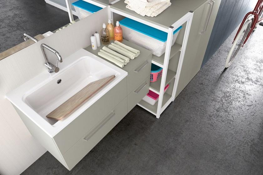 Archeda Постирочный шкаф из нпл с распашными дверцами Laundry sun-id-1399174 - Вид №3