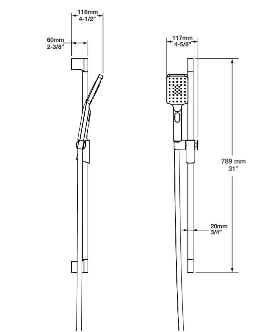 Термостатический набор для душа с душем BARIL PRO-2815-04 ARCH-00134998 - Вид №4