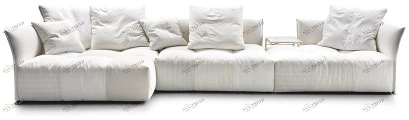 Saba Italia Секционный диван со съемным чехлом из ткани Pixel sun-id-1386988