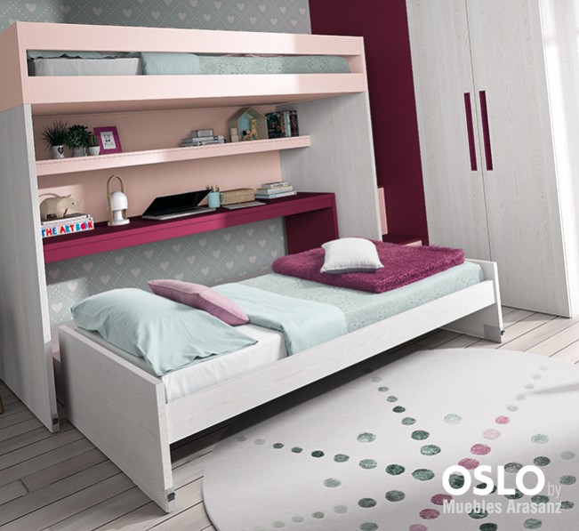 103152 Детская комната с двухъярусной кроватью Ambiente 42 Arasanz Oslo Santreyd
