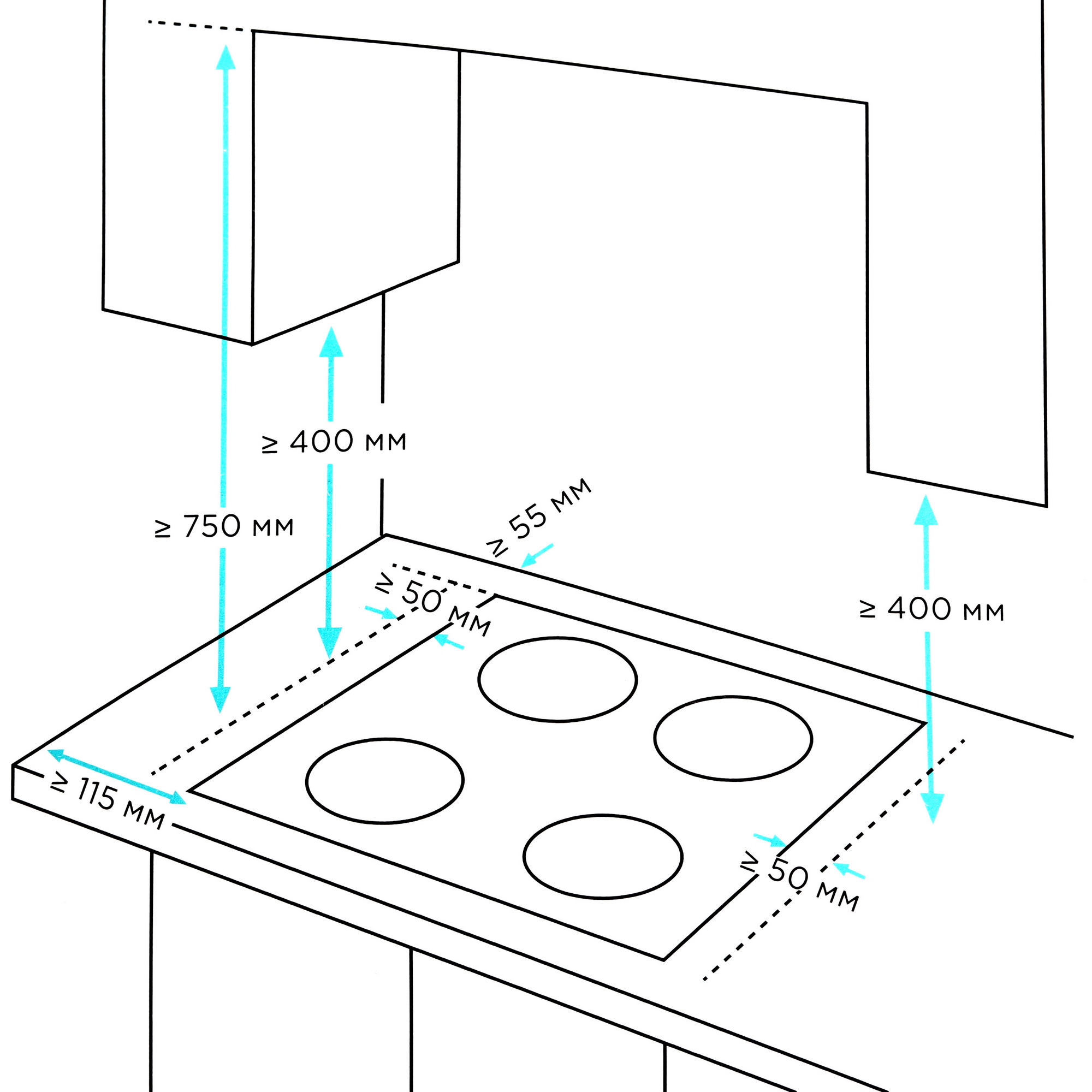 5492133 Газовая варочная поверхность Eigen GH-60M01DT STDN-0033496 - Вид №7