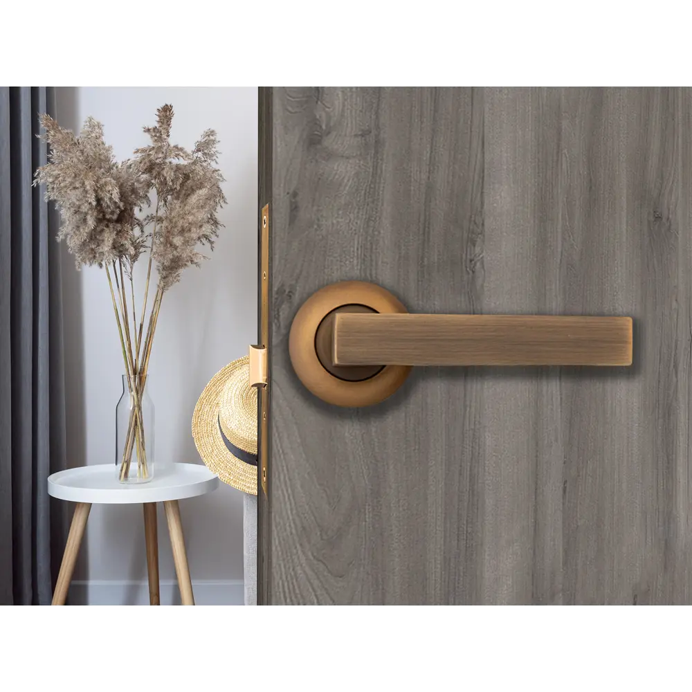 Дверные ручки Фабрика замков Ursula, без запирания, цвет кофе STLM-2077982 - Вид №5