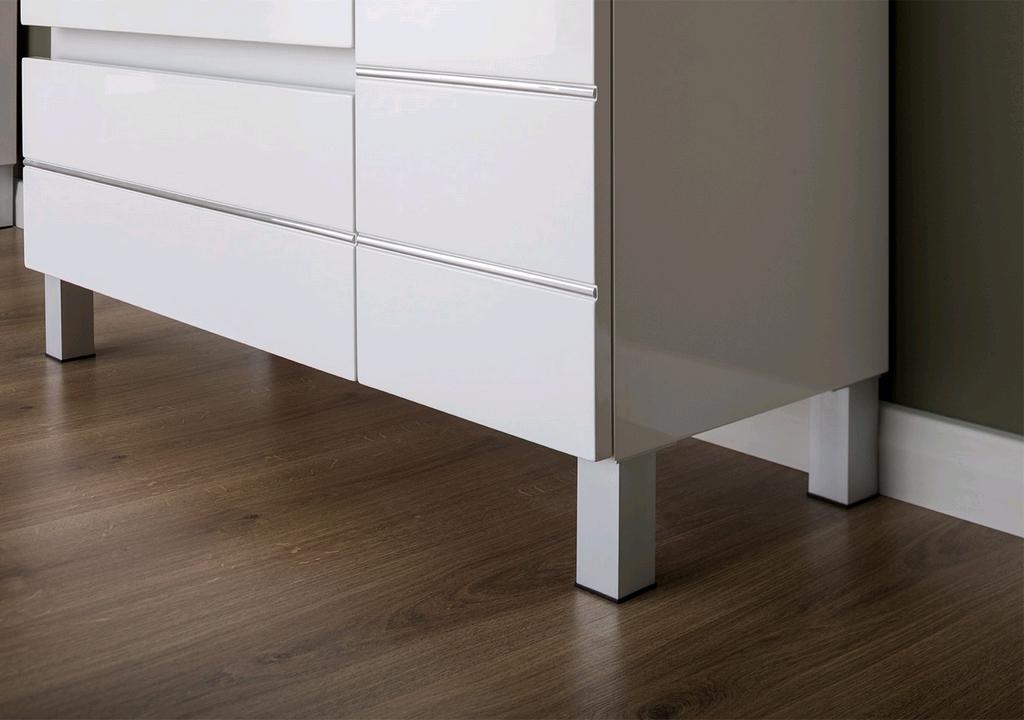 Тумба с раковиной Aquanet Доминика 90 L белый (раковина Эльбрус) 0023840700168865 - Вид №6